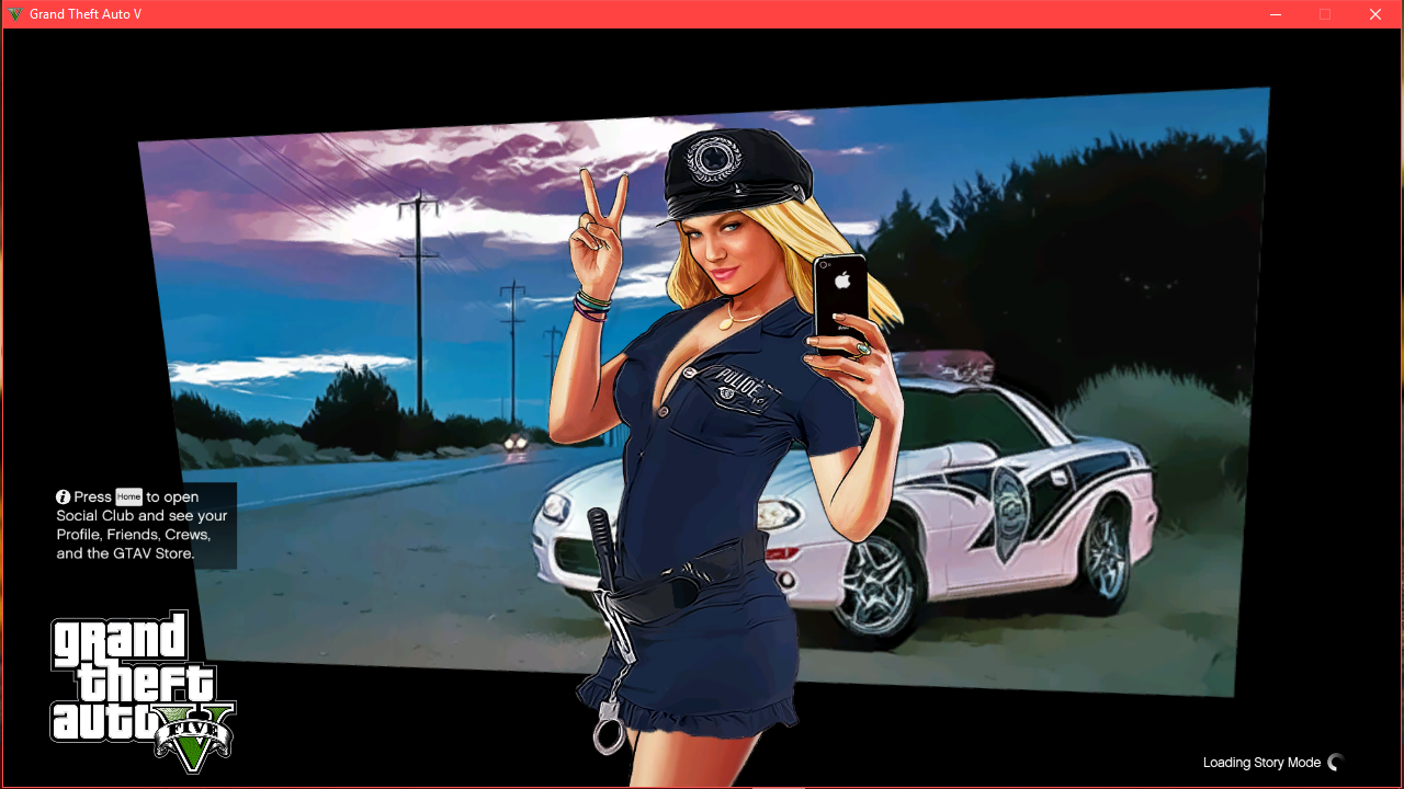 Woman Cop Startup Loading Screen GTA5 Mods